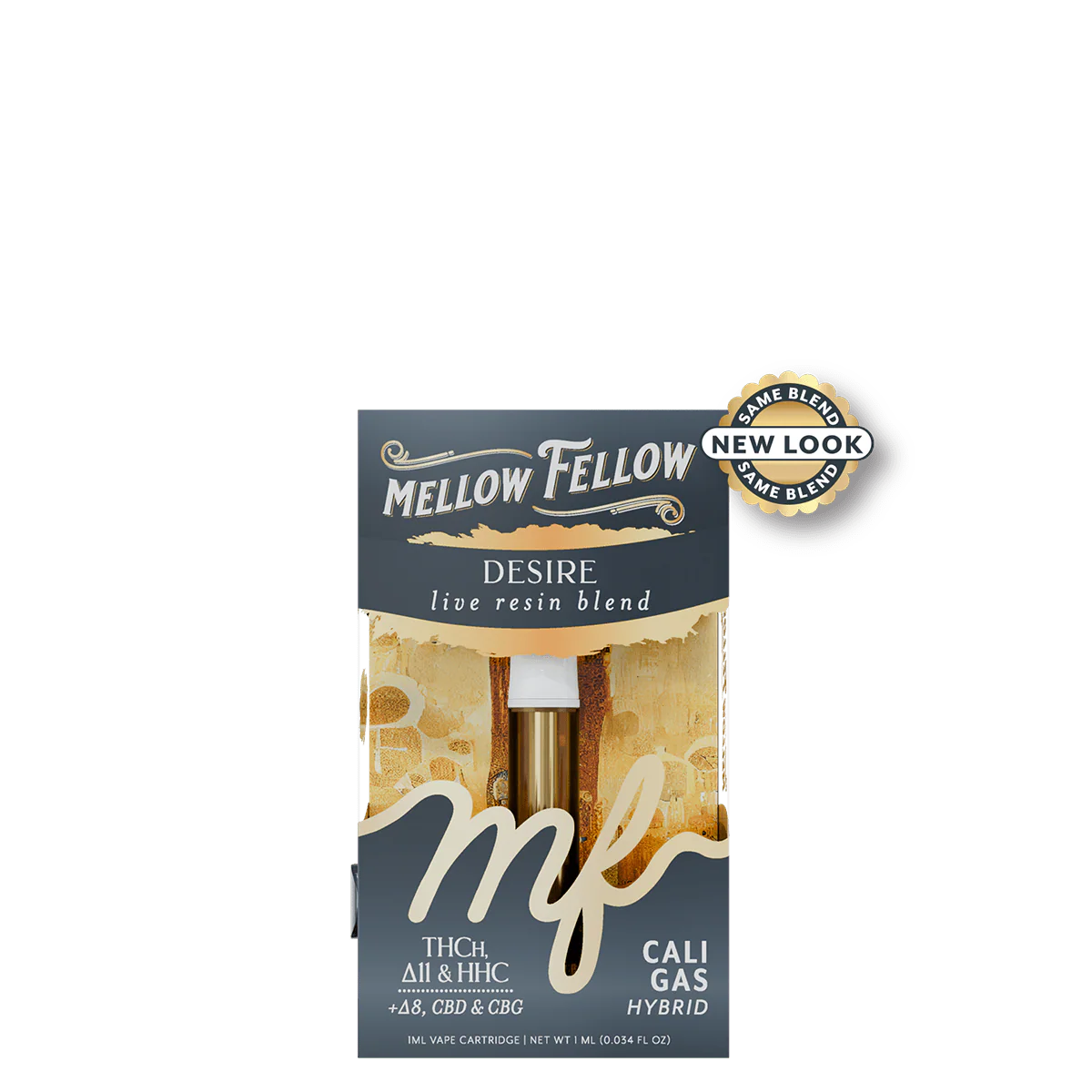 MELLOW FELLOW DESIRE LIVE RESIN BLEND: THCH + D11 + HHC + D8 + CBD + CBG - CALI GAS