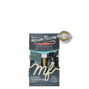 MELLOW FELLOW MOTIVATION LIVE RESIN BLEND: HHC + CBG + H4CBD - ALASKAN THUNDERF*CK