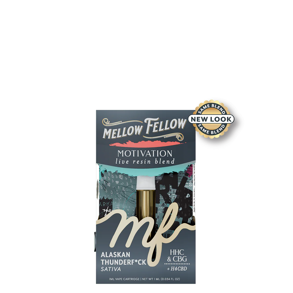 MELLOW FELLOW MOTIVATION LIVE RESIN BLEND: HHC + CBG + H4CBD - ALASKAN THUNDERF*CK