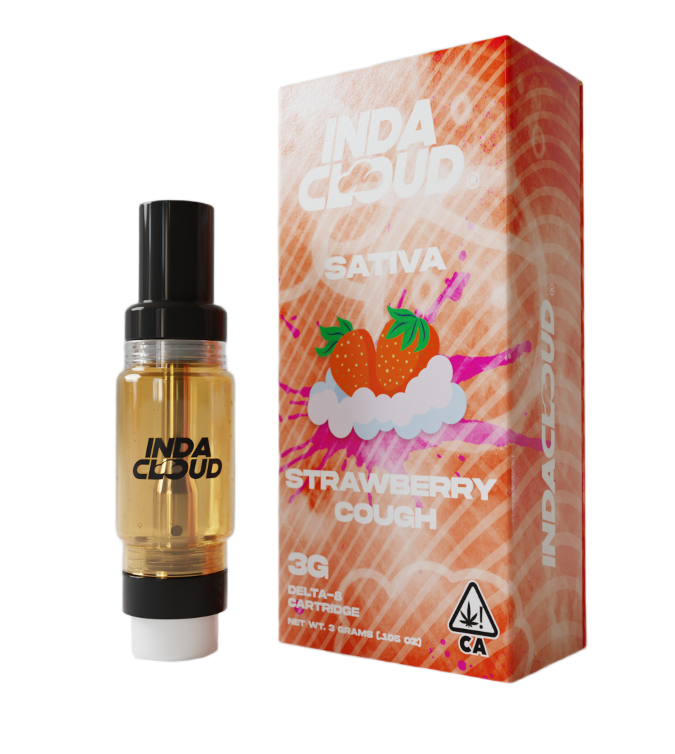 INDACLOUD D8 3 G CARTRIDGE - STRAWBERY COUGH