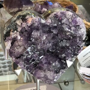 Heart Shaped Amethyst Geode