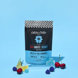 Coastal Clouds Delta 9 Red, White, and Berry Gummies