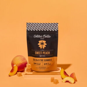 Coastal Clouds Delta 9 Sweet Peach Gummies