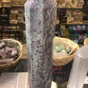 Lepidolite and Pink Tourmaline Obelisk