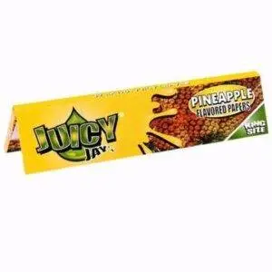 0000758 juicy jays king size pineapple flavored rolling papers 360