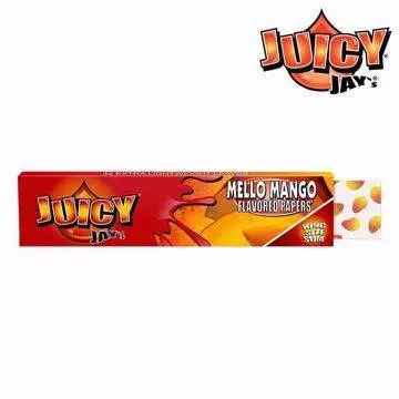 0004678 juicy jays king size mello mango flavored rolling papers 360