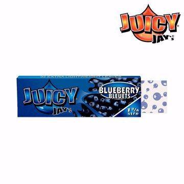 0004685 juicy jays 1 14 size blueberry flavored rolling papers 360