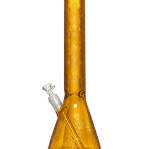 Amber pineapple beaker glass water pipe