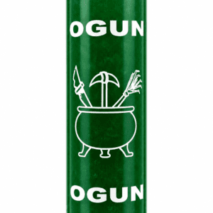 Ogun Orisha candle