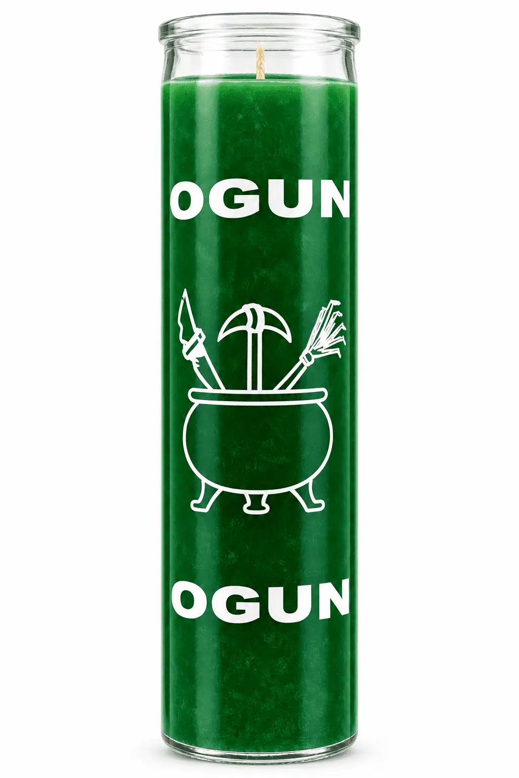 Ogun Orisha candle
